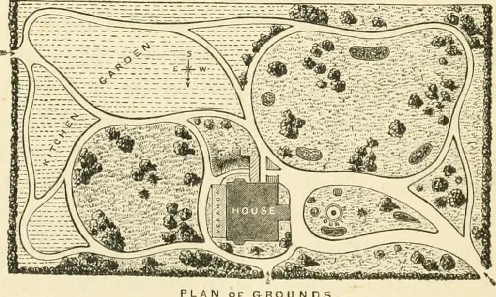 An illustration from Villas and cottages : a series of designs prepared for execution in the United State, 1857, leaf 231