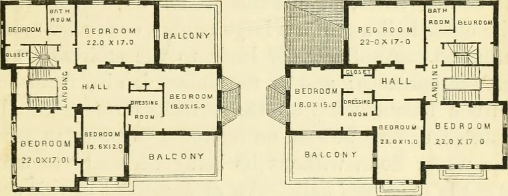 An illustration from Villas and cottages : a series of designs prepared for execution in the United State, 1857, leaf 234