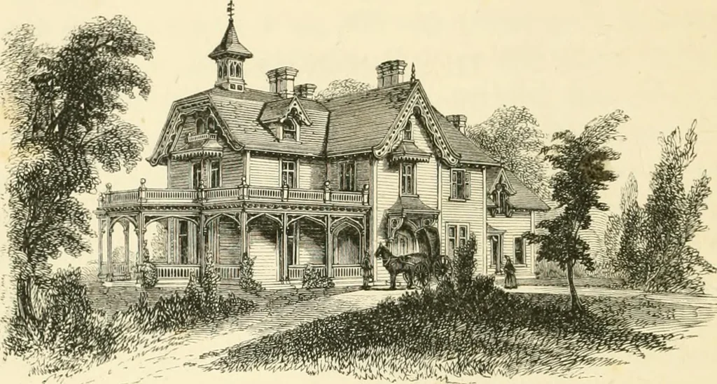 An illustration from Villas and cottages : a series of designs prepared for execution in the United State, 1857, leaf 247