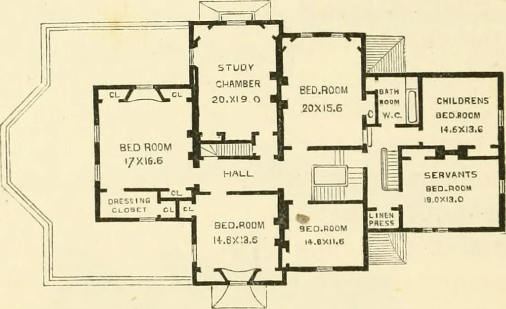 An illustration from Villas and cottages : a series of designs prepared for execution in the United State, 1857, leaf 247