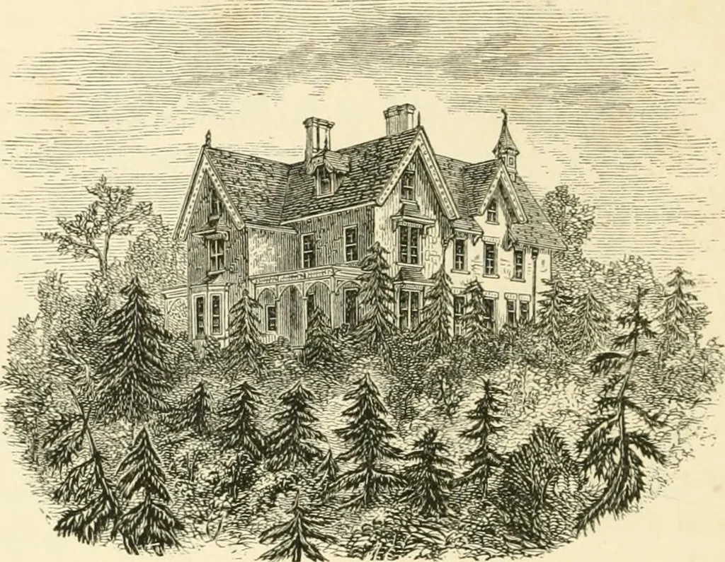 An illustration from Villas and cottages : a series of designs prepared for execution in the United State, 1857, leaf 259