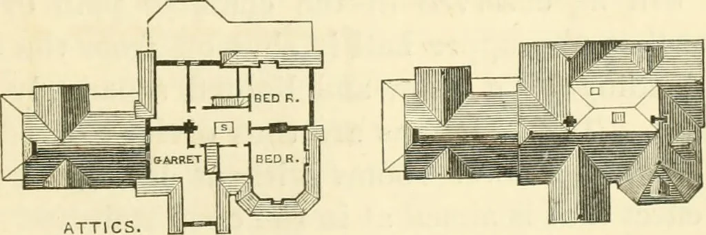 An illustration from Villas and cottages : a series of designs prepared for execution in the United State, 1857, leaf 272
