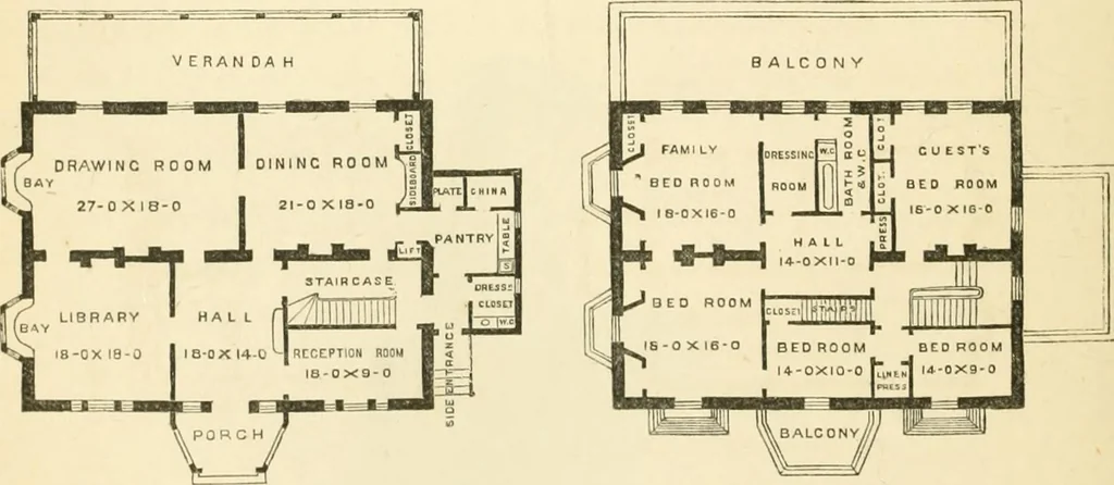 An illustration from Villas and cottages : a series of designs prepared for execution in the United State, 1857, leaf 277