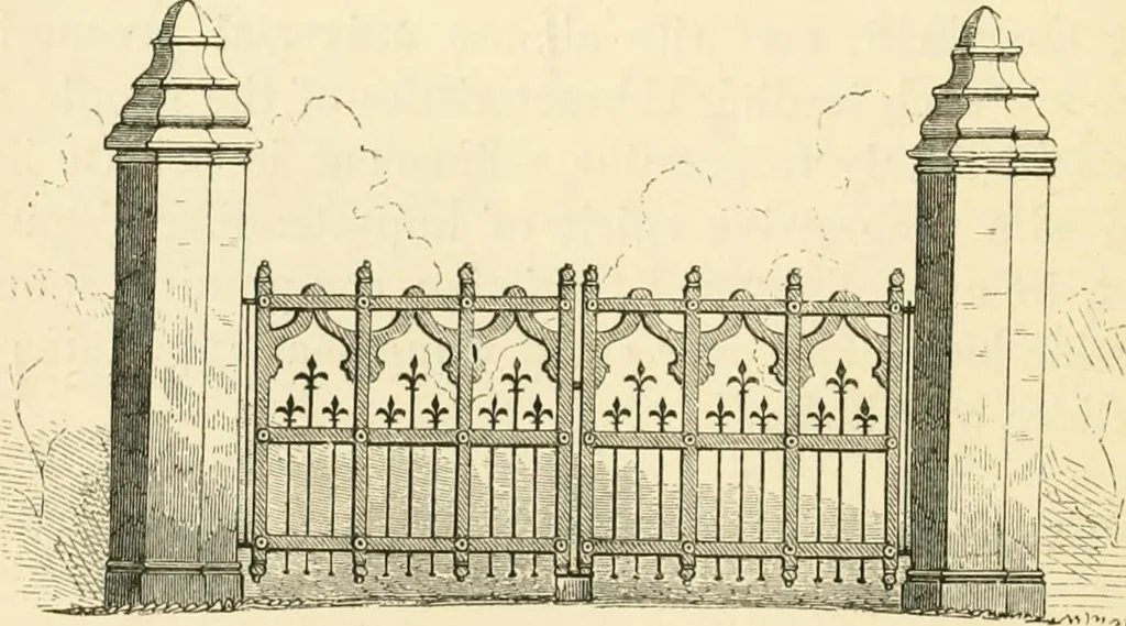 An illustration from Villas and cottages : a series of designs prepared for execution in the United State, 1857, leaf 287