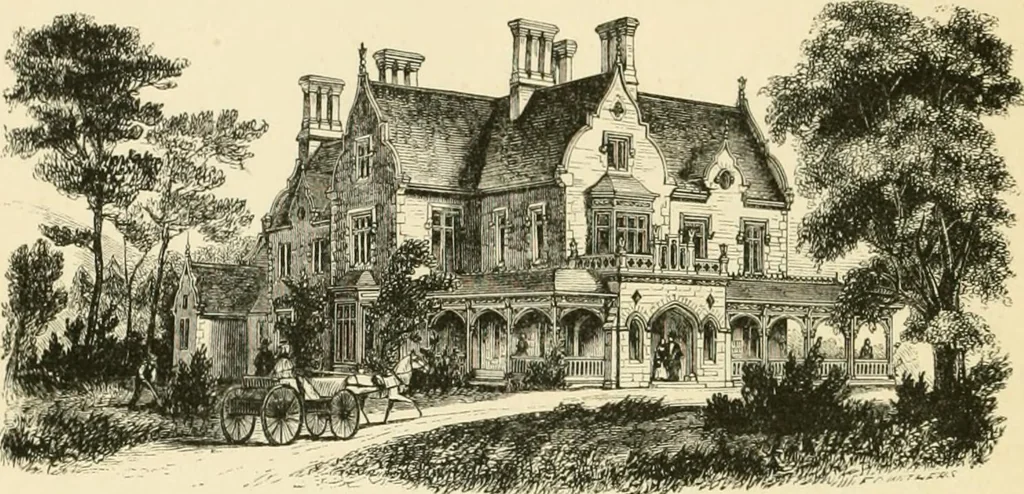 An illustration from Villas and cottages : a series of designs prepared for execution in the United State, 1857, leaf 289