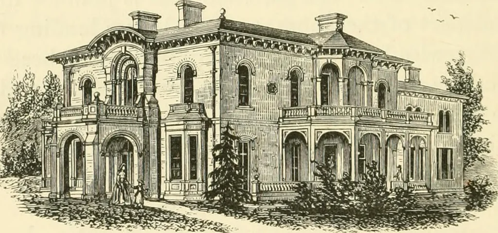 An illustration from Villas and cottages : a series of designs prepared for execution in the United State, 1857, leaf 317