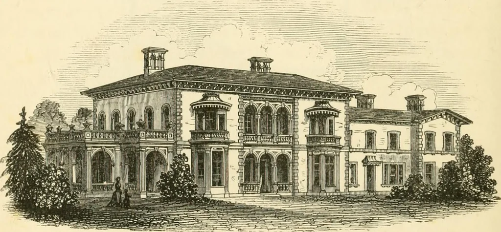 An illustration from Villas and cottages : a series of designs prepared for execution in the United State, 1857, leaf 319