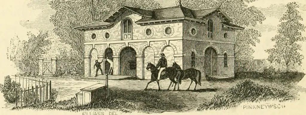 An illustration from Villas and cottages : a series of designs prepared for execution in the United State, 1857, leaf 321