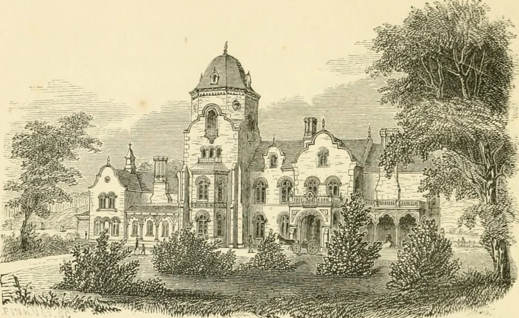 An illustration from Villas and cottages : a series of designs prepared for execution in the United State, 1857, leaf 323
