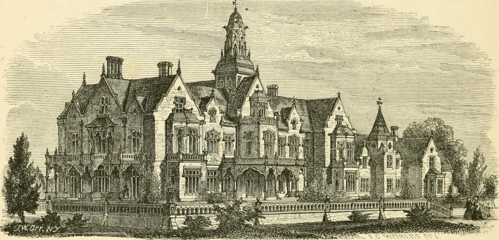 An illustration from Villas and cottages : a series of designs prepared for execution in the United State, 1857, leaf 329