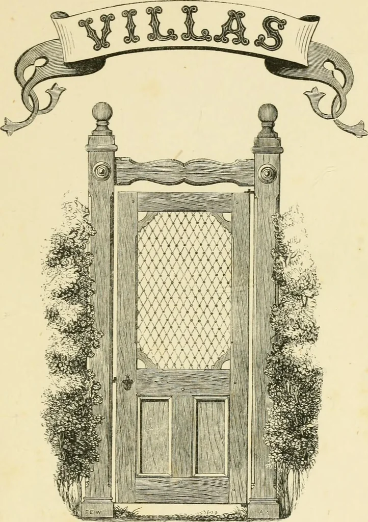 An illustration from Villas and cottages : a series of designs prepared for execution in the United State, 1857, leaf 8