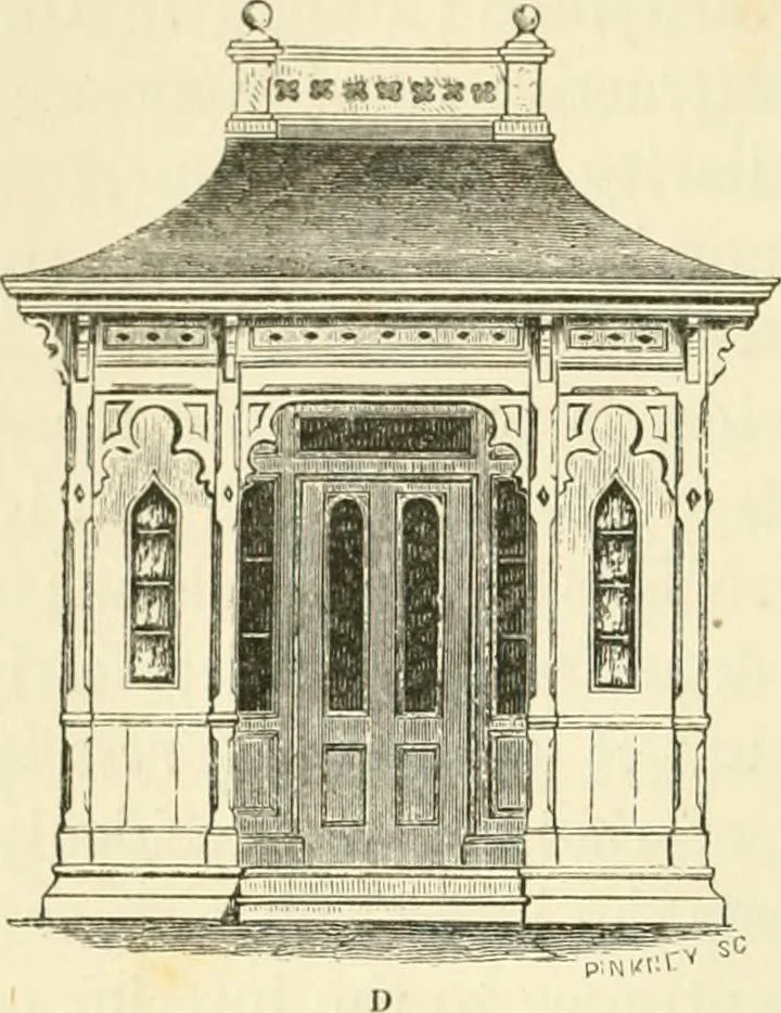 An illustration from Villas and cottages : a series of designs prepared for execution in the United State, 1857, leaf 85