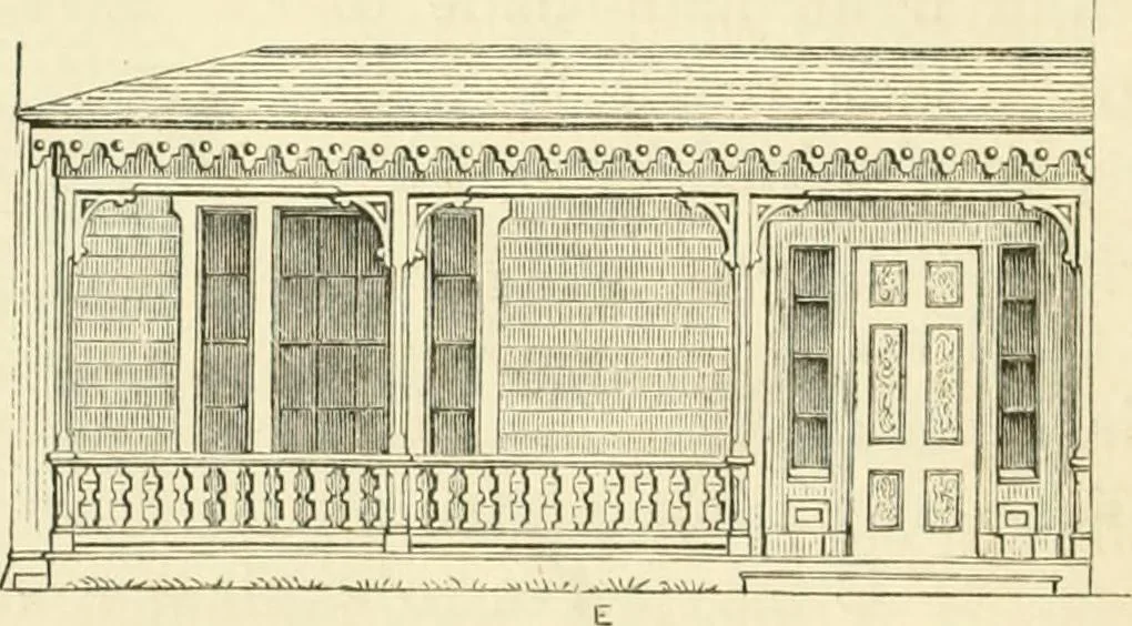 An illustration from Villas and cottages : a series of designs prepared for execution in the United State, 1857, leaf 85