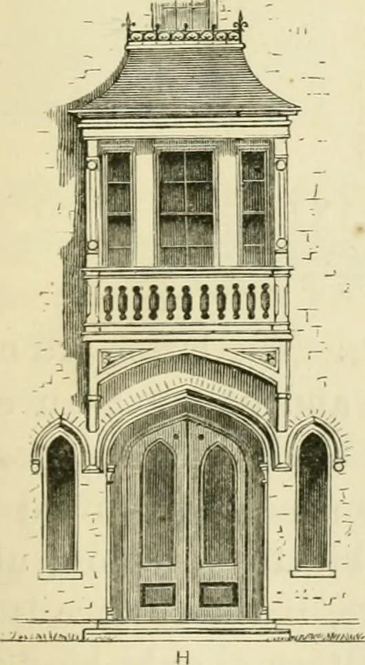 An illustration from Villas and cottages : a series of designs prepared for execution in the United State, 1857, leaf 86