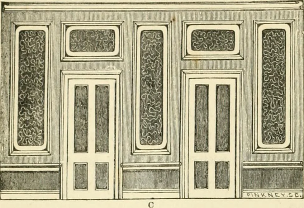 An illustration from Villas and cottages : a series of designs prepared for execution in the United State, 1857, leaf 95
