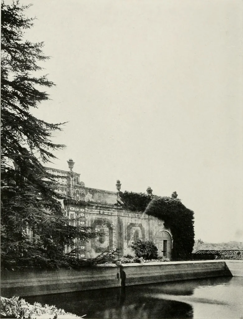 An illustration from Villas of Florence and Tuscany, 1922, leaf 103