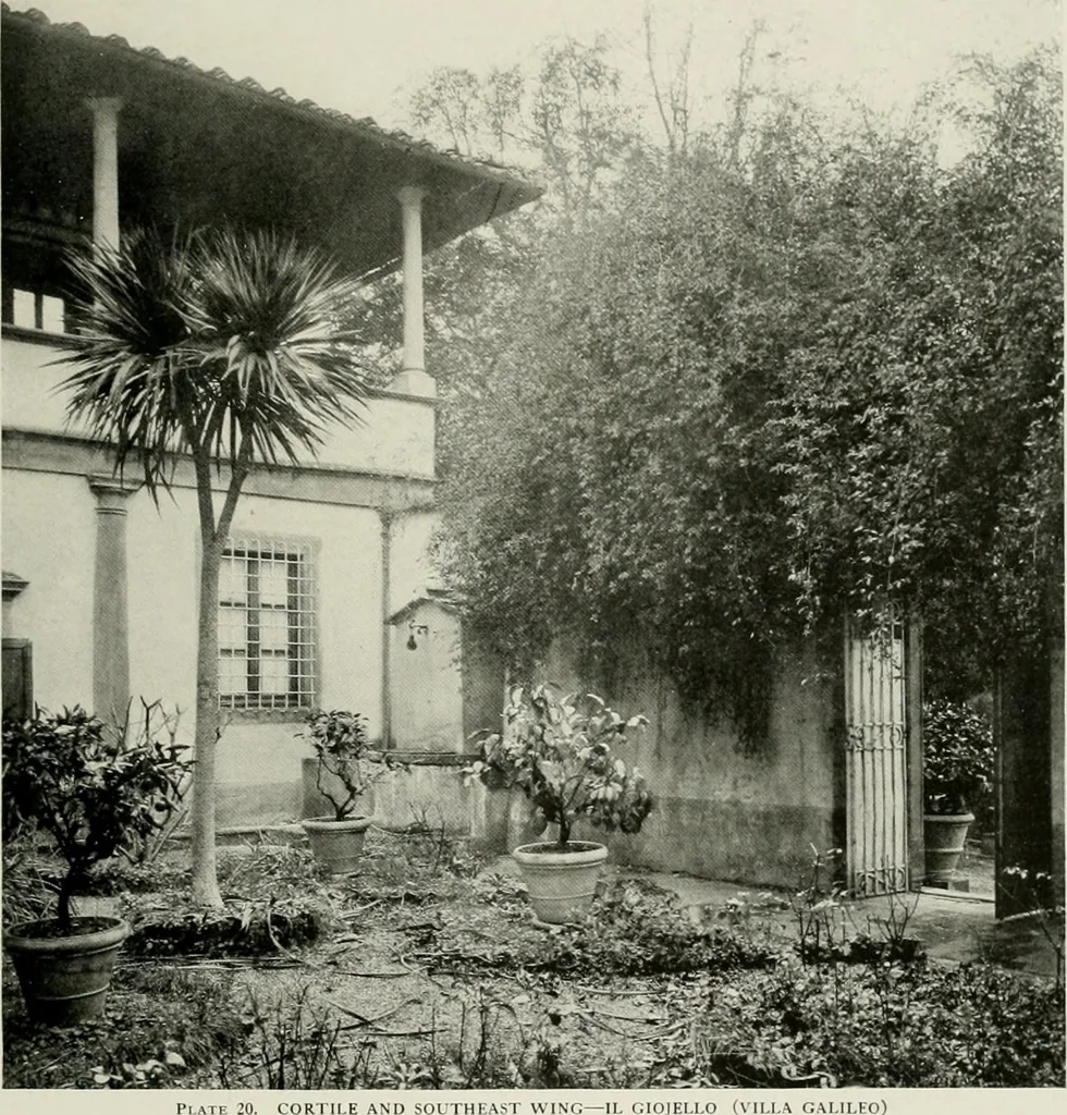 An illustration from Villas of Florence and Tuscany, 1922, leaf 114
