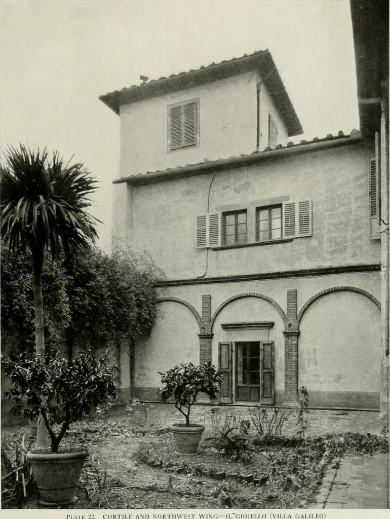 An illustration from Villas of Florence and Tuscany, 1922, leaf 116