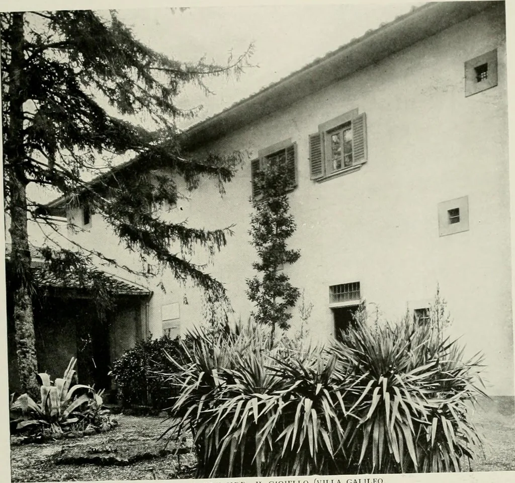 An illustration from Villas of Florence and Tuscany, 1922, leaf 118