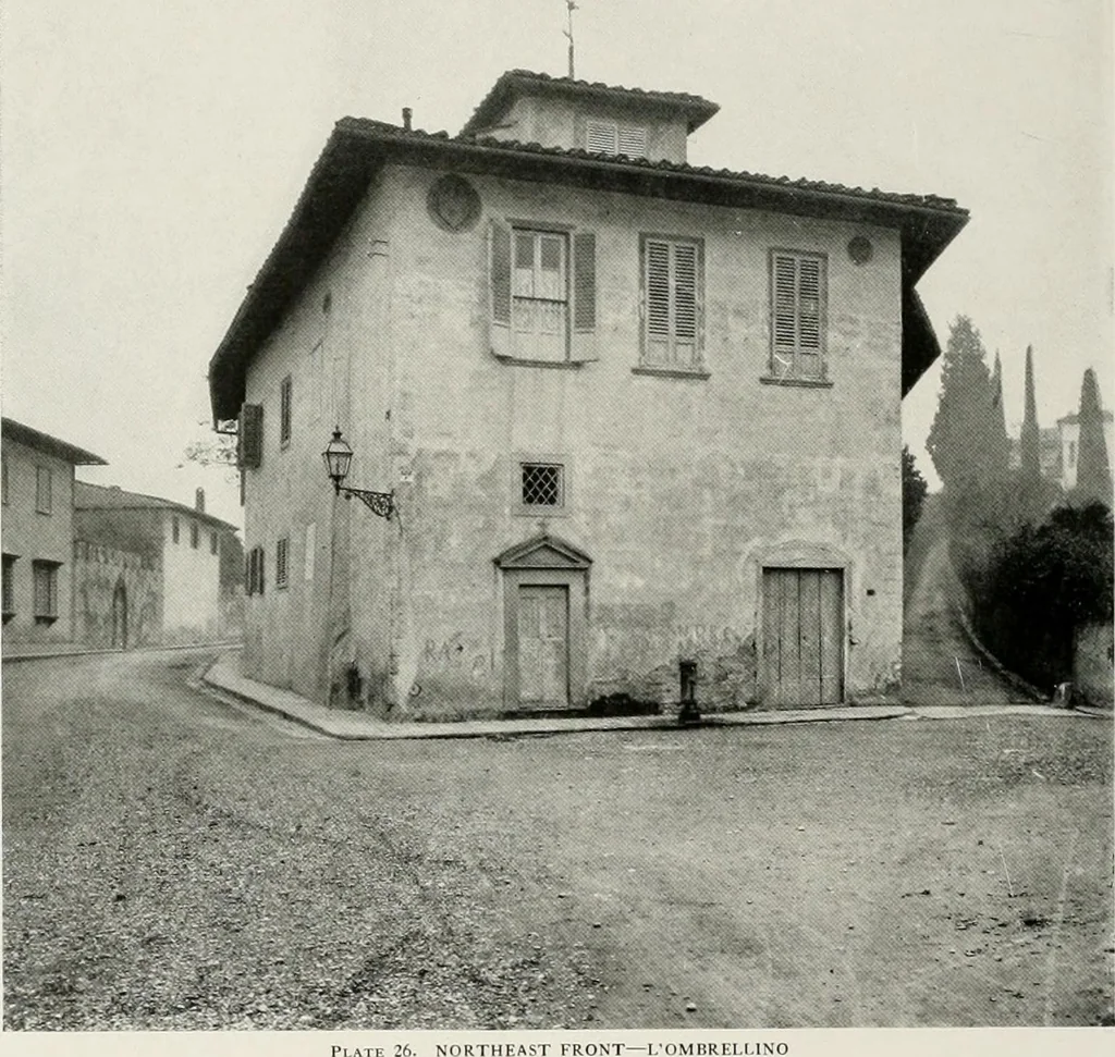 An illustration from Villas of Florence and Tuscany, 1922, leaf 123