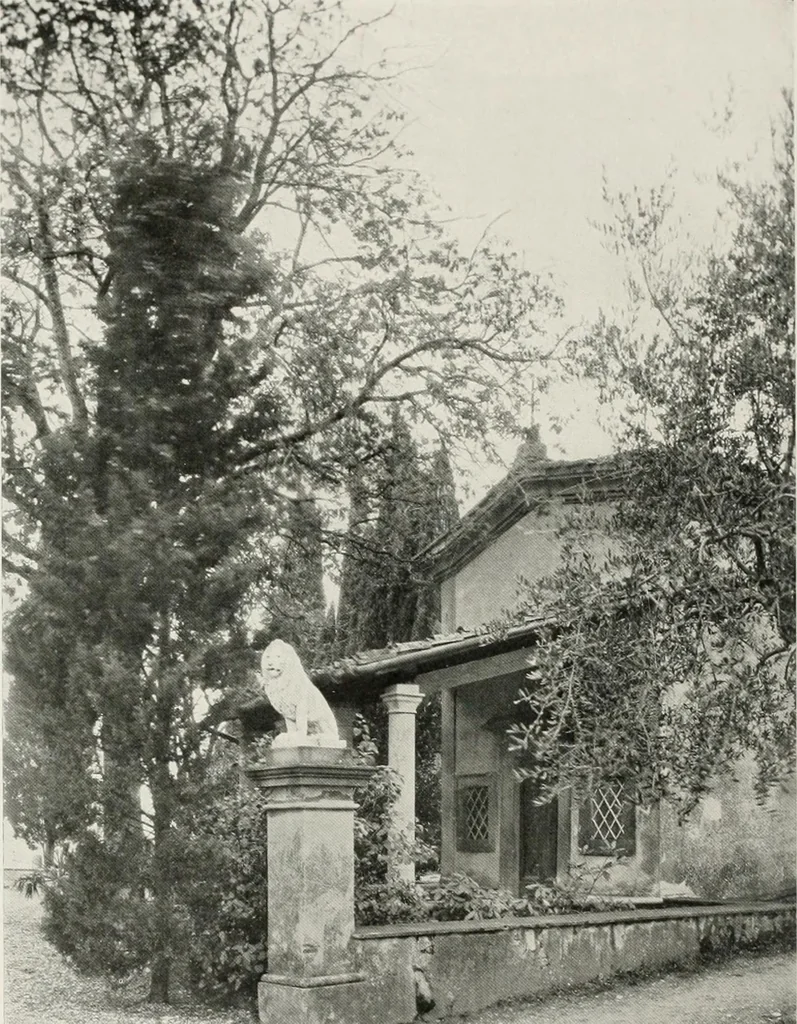 An illustration from Villas of Florence and Tuscany, 1922, leaf 133