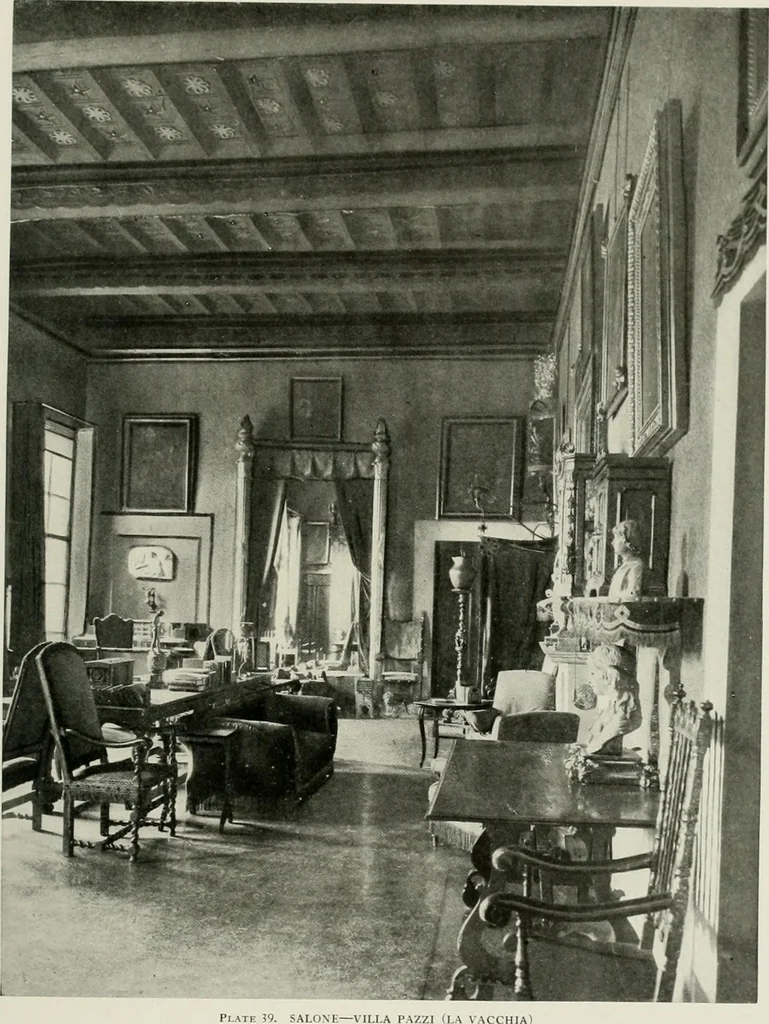 An illustration from Villas of Florence and Tuscany, 1922, leaf 140