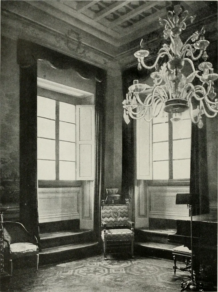 An illustration from Villas of Florence and Tuscany, 1922, leaf 143