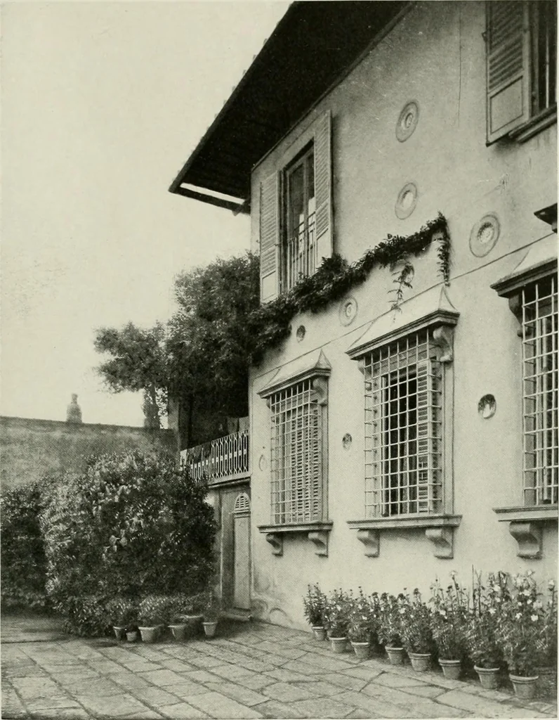 An illustration from Villas of Florence and Tuscany, 1922, leaf 144