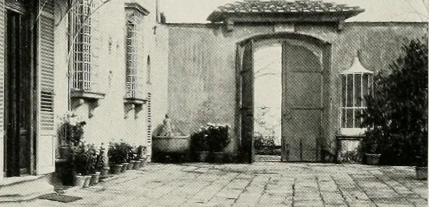 An illustration from Villas of Florence and Tuscany, 1922, leaf 145