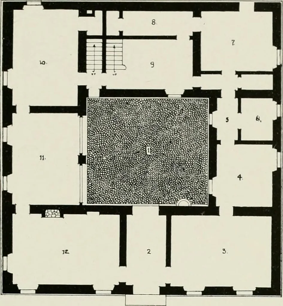 An illustration from Villas of Florence and Tuscany, 1922, leaf 152