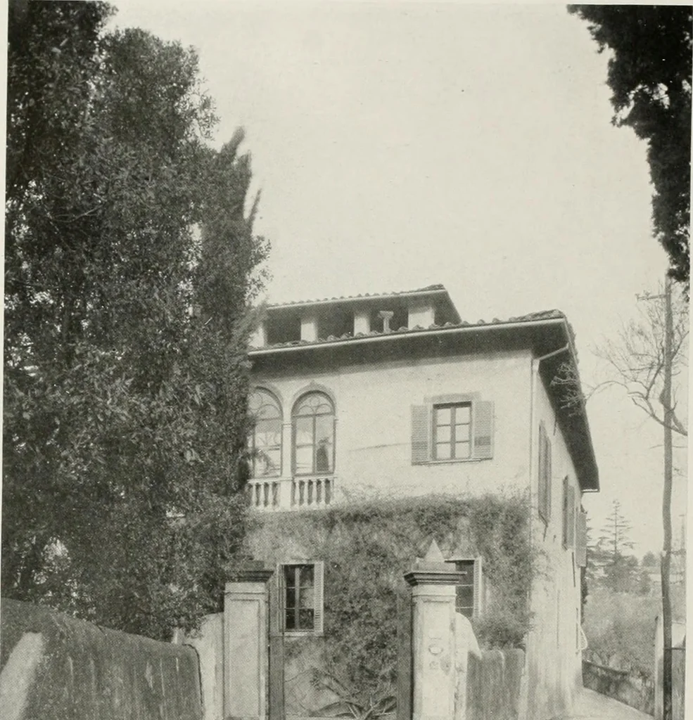 An illustration from Villas of Florence and Tuscany, 1922, leaf 153