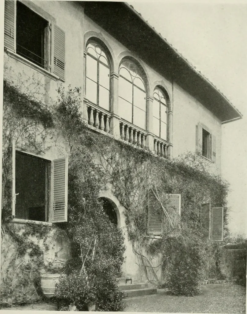 An illustration from Villas of Florence and Tuscany, 1922, leaf 154