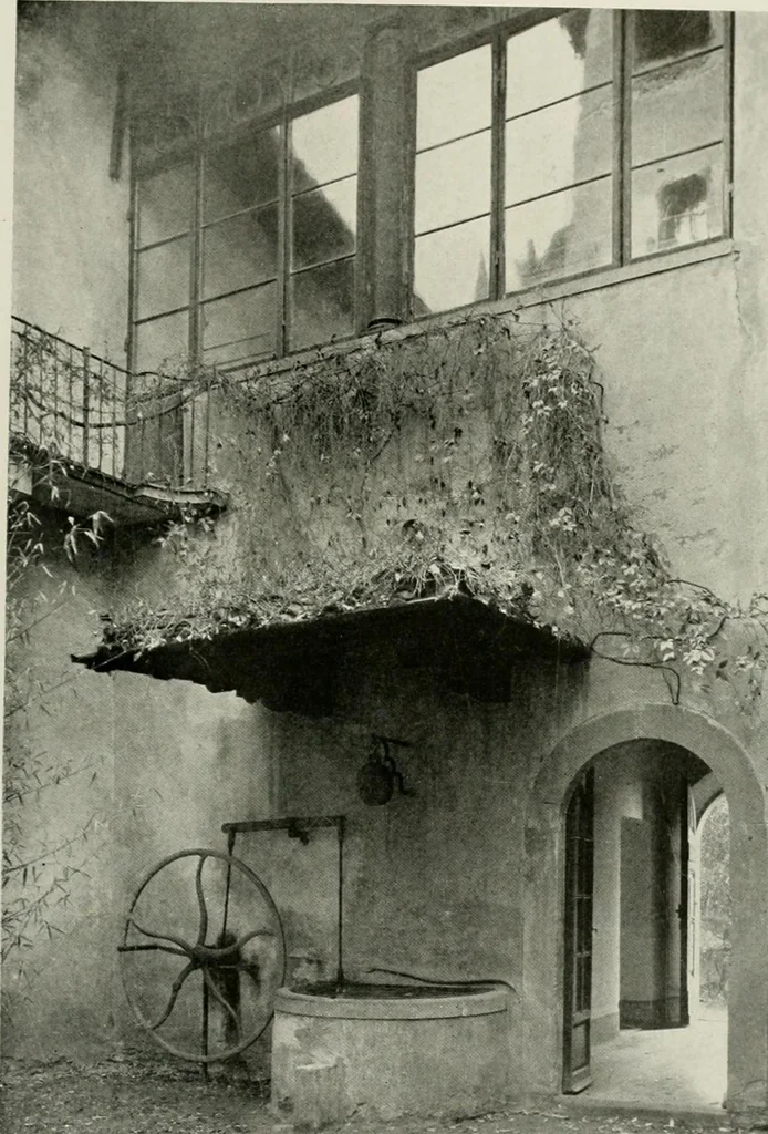 An illustration from Villas of Florence and Tuscany, 1922, leaf 160