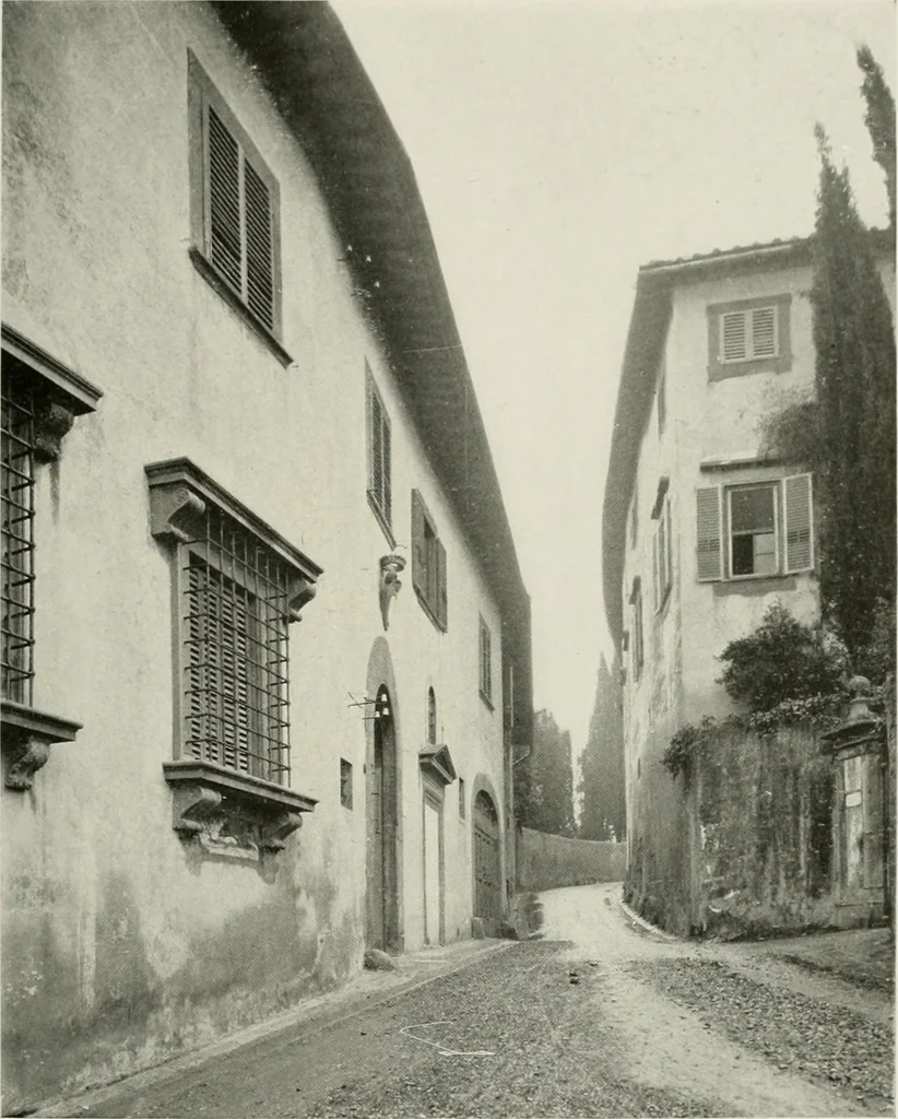 An illustration from Villas of Florence and Tuscany, 1922, leaf 166