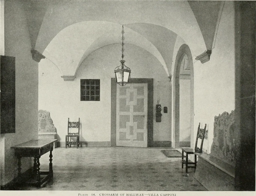 An illustration from Villas of Florence and Tuscany, 1922, leaf 169