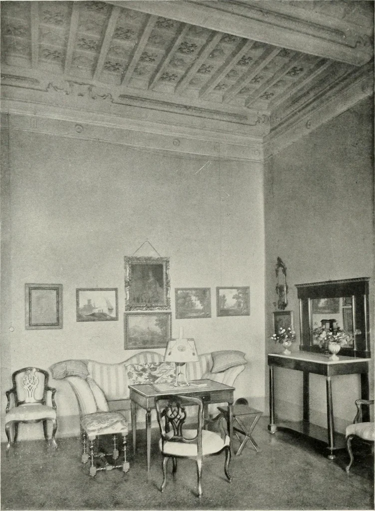 An illustration from Villas of Florence and Tuscany, 1922, leaf 173