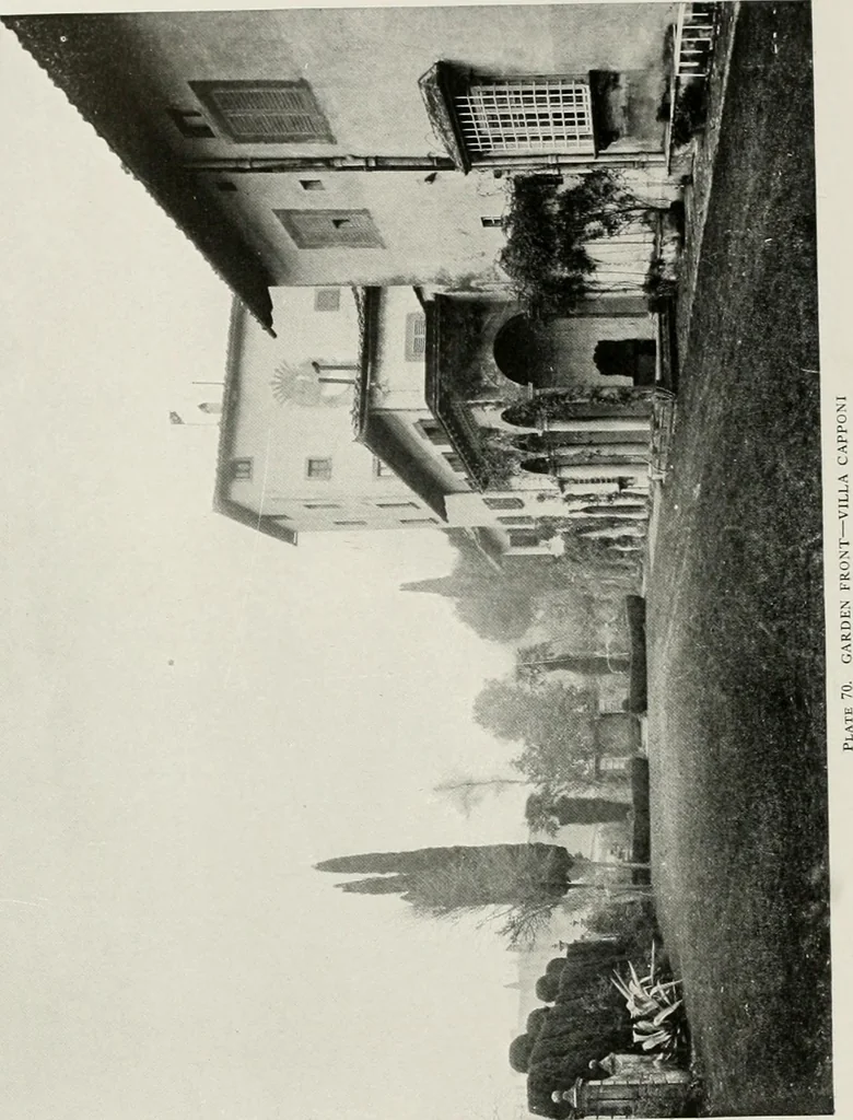 An illustration from Villas of Florence and Tuscany, 1922, leaf 175