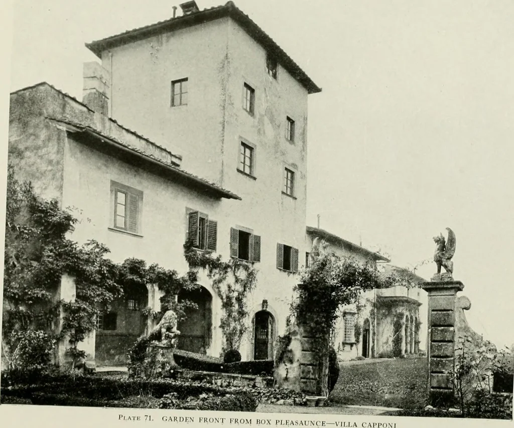 An illustration from Villas of Florence and Tuscany, 1922, leaf 176