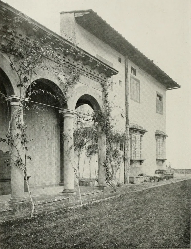 An illustration from Villas of Florence and Tuscany, 1922, leaf 177