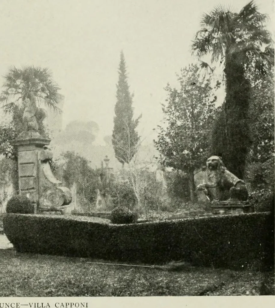 An illustration from Villas of Florence and Tuscany, 1922, leaf 178