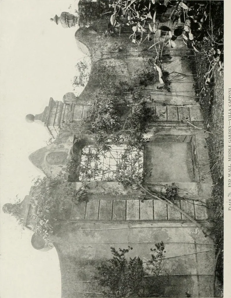 An illustration from Villas of Florence and Tuscany, 1922, leaf 181