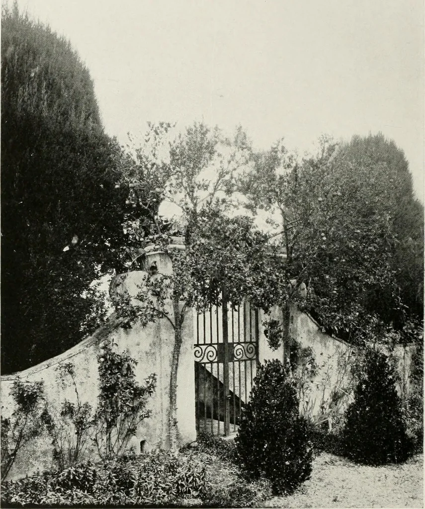 An illustration from Villas of Florence and Tuscany, 1922, leaf 183