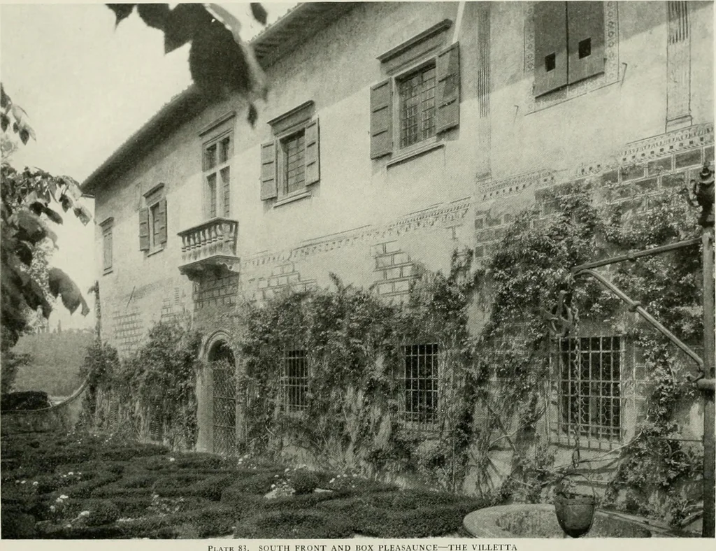 An illustration from Villas of Florence and Tuscany, 1922, leaf 192