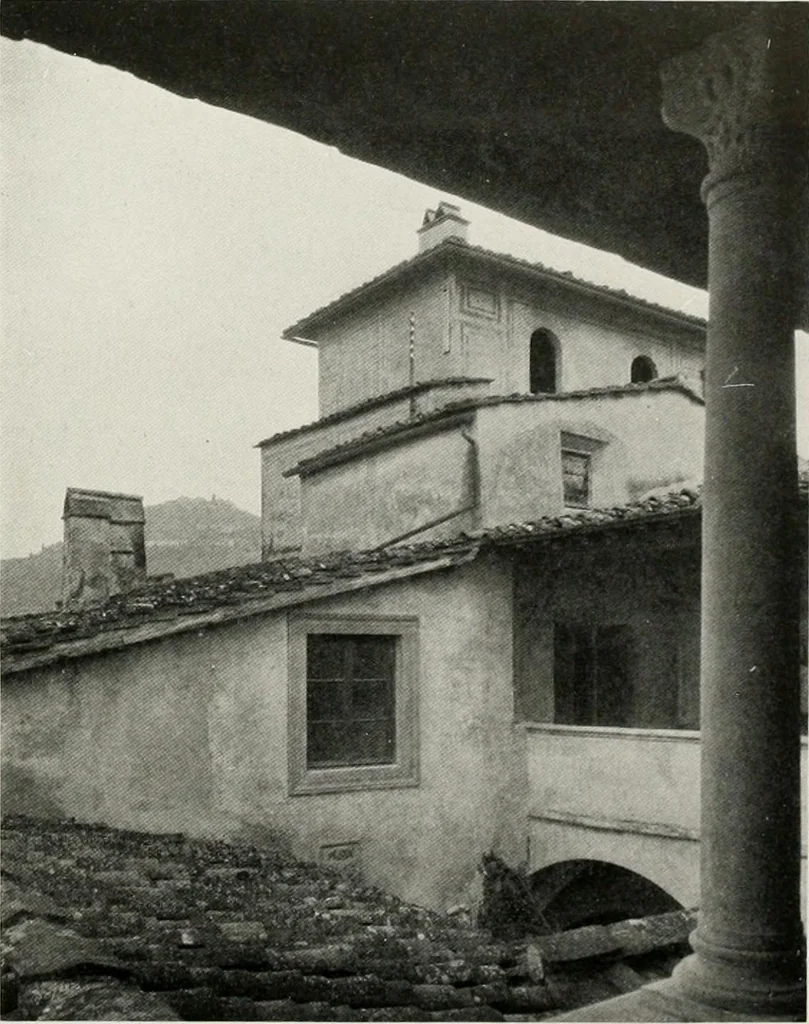 An illustration from Villas of Florence and Tuscany, 1922, leaf 199