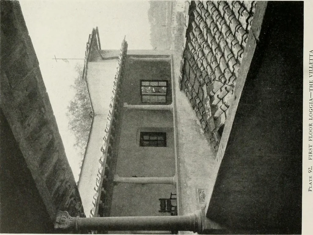An illustration from Villas of Florence and Tuscany, 1922, leaf 199