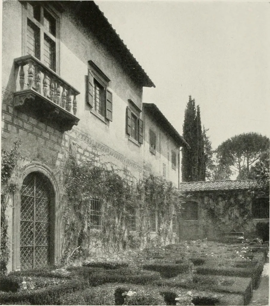 An illustration from Villas of Florence and Tuscany, 1922, leaf 201