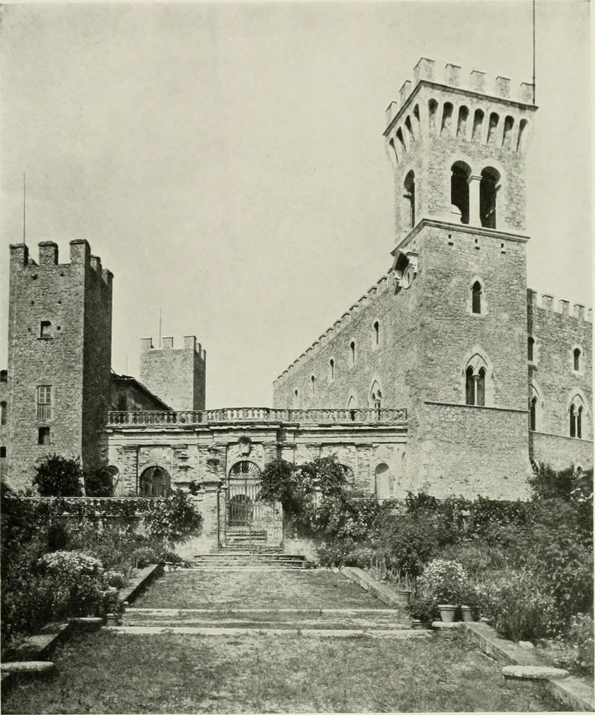 An illustration from Villas of Florence and Tuscany, 1922, leaf 206