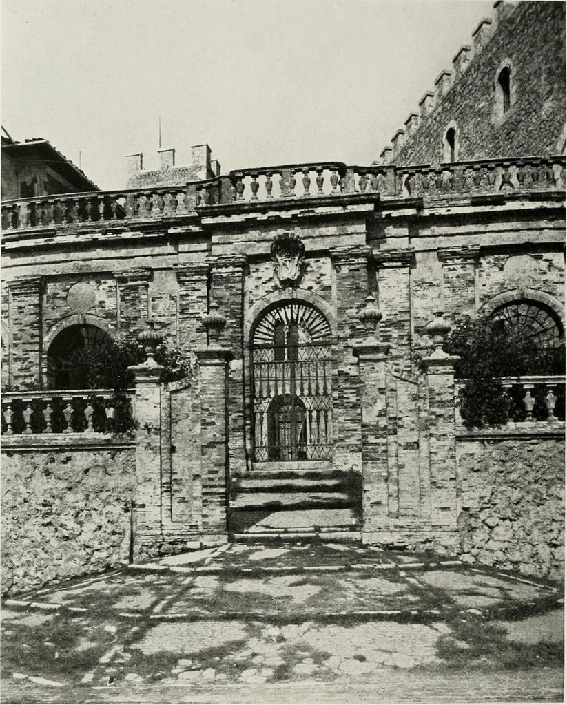 An illustration from Villas of Florence and Tuscany, 1922, leaf 207