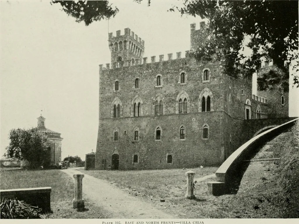 An illustration from Villas of Florence and Tuscany, 1922, leaf 210