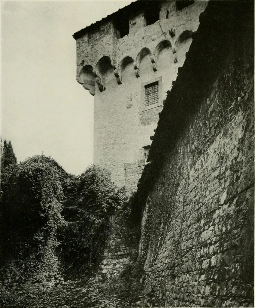 An illustration from Villas of Florence and Tuscany, 1922, leaf 216